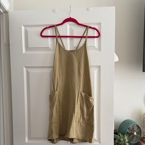 Free People Movement Hot Shot romper in olive